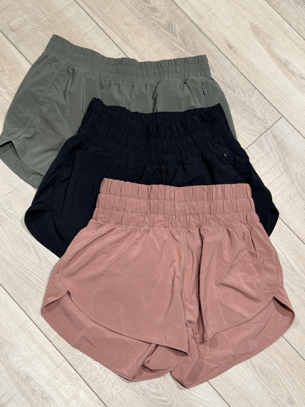CRZ YOGA High Waisted 3” Running Shorts with Liner Bundle- Women L